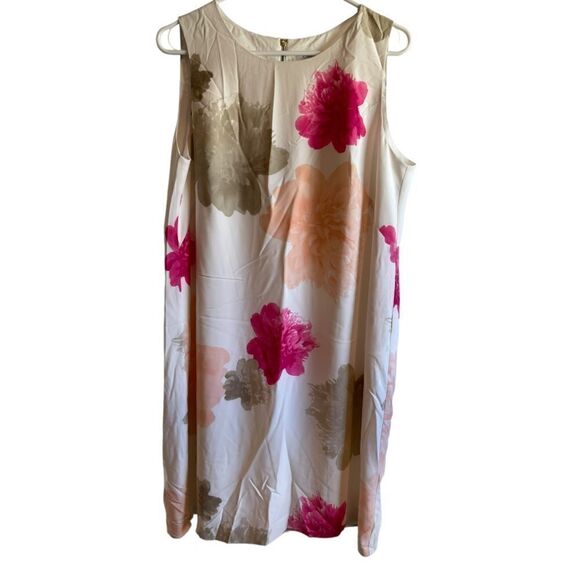 Calvin Klein Floral Sleeveless Dress.Size 14 - Picture 5 of 14